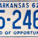 1962 Arkansas License Plate (25-2465)