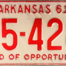 1961 Arkansas License Plate (25-428)