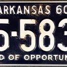1960 Arkansas License Plate (35-5837)