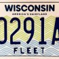 Wisconsin Fleet License Plate (10291A FT)