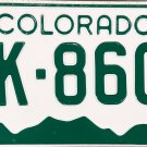1969 Colorado License Plate (NK-8609)