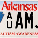 2025 Arkansas Autism Awareness License Plate (AU AMJS)