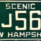 1968 New Hampshire License Plate (BJ564)