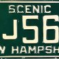 1968 New Hampshire License Plate (BJ564)