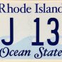 2025 Rhode Island License Plate (LJ 133)