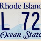 2025 Rhode Island License Plate (WL 721)