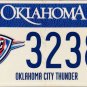 2023 Oklahoma: Oklahoma City Thunder License Plate (3238 THD)