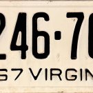 1967 Virginia License plate (T246-761)