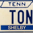 Tennessee Vanity License Plate (1 TONY)