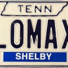 1994 Tennessee Vanity License Plate (LOMAX)