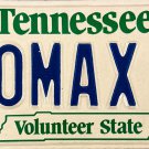 1984 Tennessee Vanity License Plate (LOMAX 2)