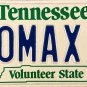 1984 Tennessee Vanity License Plate (LOMAX 2)