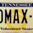 1982 Tennessee Vanity License Plate (LOMAX-3)