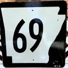 Authentic Arkansas Hwy 69 Route Sign