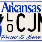 2025 Arkansas Protect & Serve License Plate (LO CJNY)