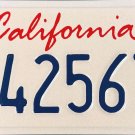 2018 California Wheelchair License Plate (42567 DV)