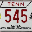 1999 ALPCA 45th International Convention Chattanooga, Tennessee License Plate (545)