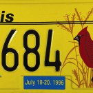 1996 ALPCA 42nd International Convention Peoria, Illinois License Plate (684)