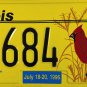 1996 ALPCA 42nd International Convention Peoria, Illinois License Plate (684)