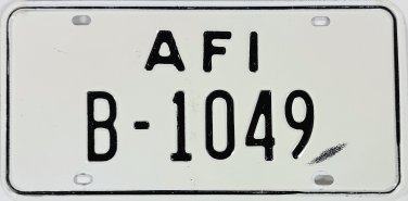 1960s Allied Forces Italy (Brindisi) License Plate (B-1049)