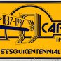 1987 Carmel Indiana Sesquicentennial License Plate