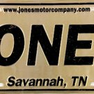Jones Motor Company Savannah, Tennessee License Plate