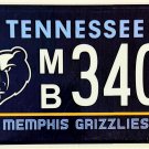 2025 Tennessee: Memphis Grizzlies License Plate (MB 3403)