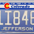 1997 Colorado License Plate (H1I8464)