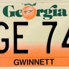 1990 Georgia License Plate (FGE 742)
