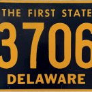 1986/1988 Delaware License Plate (837063)