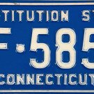1987/1989 Connecticut License Plate (YF-5859)