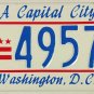 1987 Washington D.C. License Plate (C 49570)