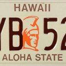 1986 Hawaii License Plate (BYB 524)