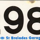Jersey Island License Plate (J29829)