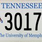 2015 Tennessee: University of Memphis License Plate (3017 TG)