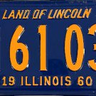 1960 Illinois License Plate (1161034)