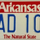 1999 Arkansas License Plate (TAD 101)