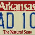1999 Arkansas License Plate (TAD 100)