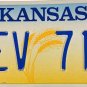 2000 Kansas License Plate (MEV 714)