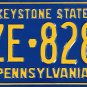 2000 Pennsylvania License Plate (BZE-8282)