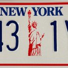 New York Liberty License Plate (Y43 1YU)