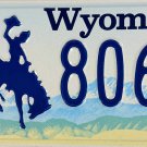 1998 Wyoming License Plate (4 806)