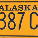 1992 Alaska License Plate (3387CU)