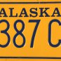 1992 Alaska License Plate (3387CU)