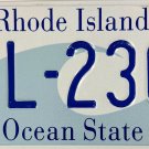 1999 Rhode Island License Plate (QL-230)