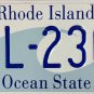 1999 Rhode Island License Plate (QL-230)