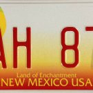 2000 New Mexico License Plate (AH 870)