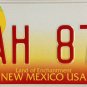 2000 New Mexico License Plate (AH 870)