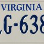 2002 Virginia License Plate (YLG-6388)