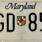 1988 Maryland License Plate (SGD 853)